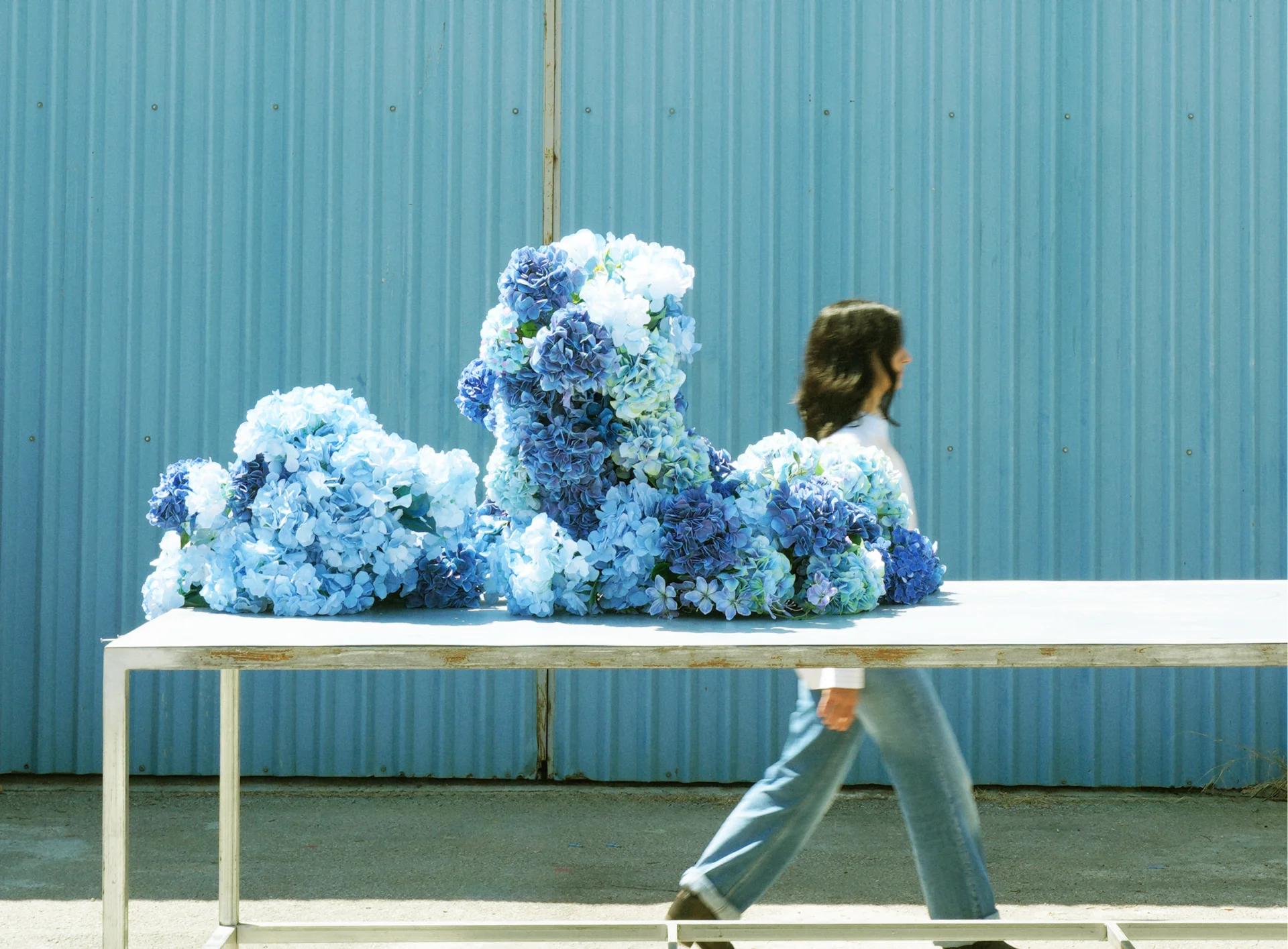 Floral installation detail